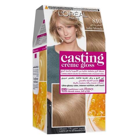 L'Oreal Paris Casting Cream Gloss Hair Dye, Ashy Blond - 810
