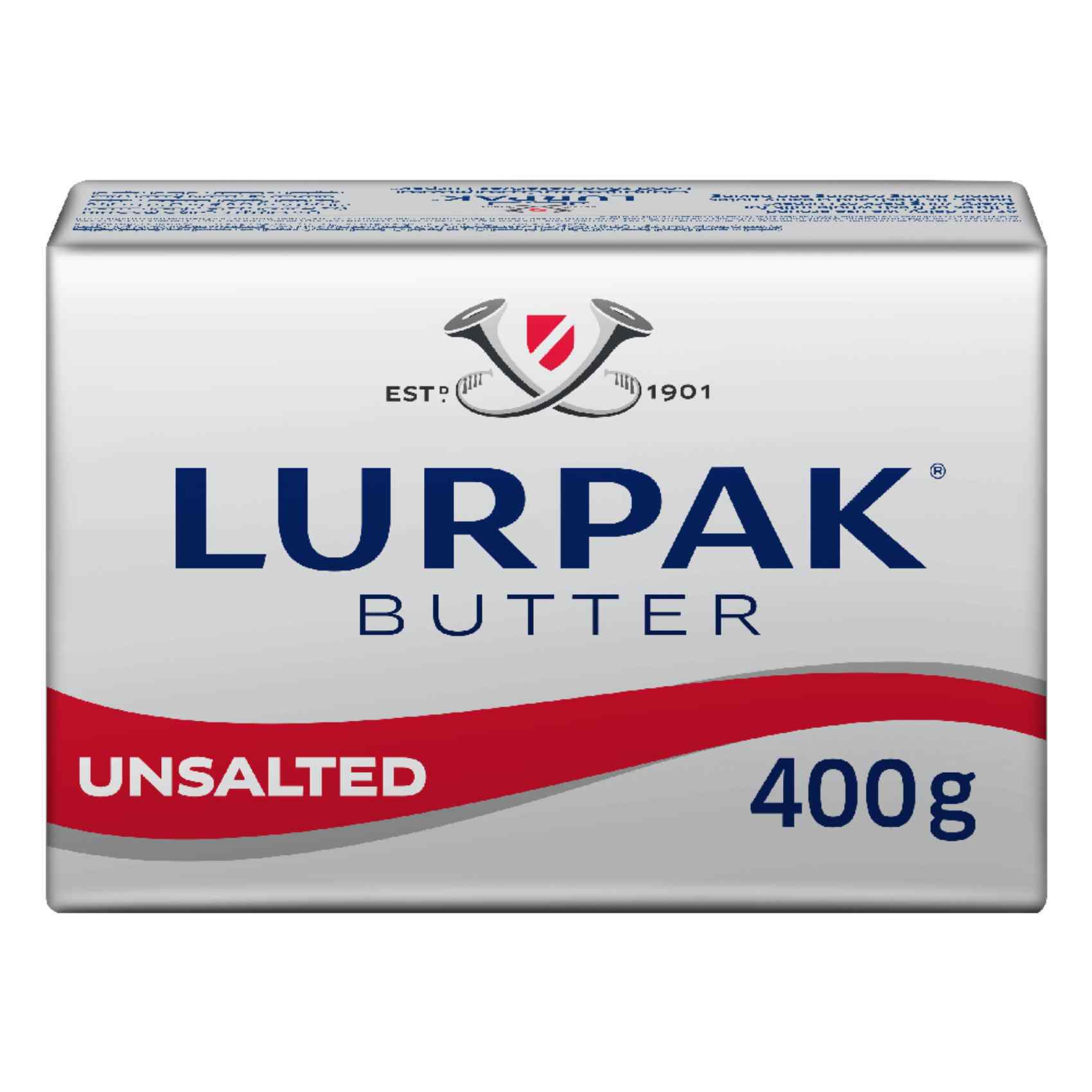 Buy Lurpak Unsalted Butter Block 400g Online Shop Fresh Food on