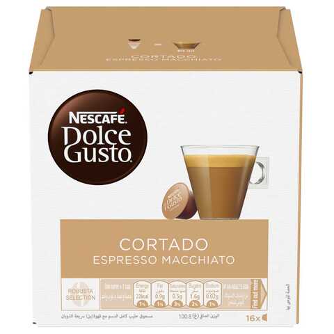 Nescafe Dolce Gusto Espresso Macchiato Cortado Coffee 16 Capsules
