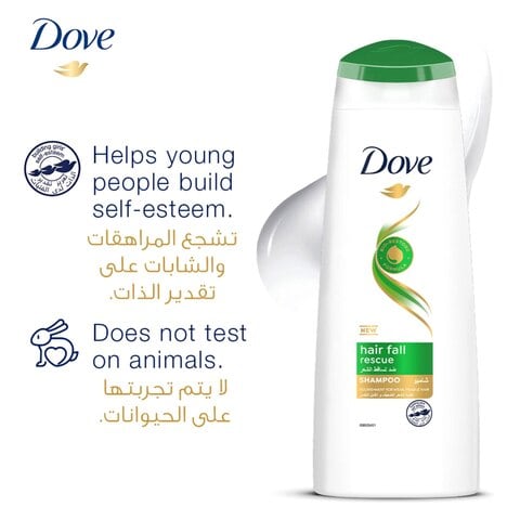 Dove Shampoo for Weak and Fragile Hair Hair Fall Rescue Nourishing Care for up to 98% Less Hair Fall 400ml