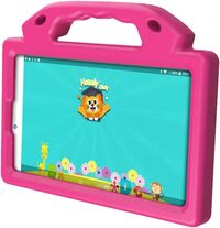 Atouch Android Tablet For Kids 8Inch KD54 Smart Tab Wi-Fi Bluetooth And Dual SIM Zoom App Supported Early Education Homely Cindy Kids Picture Tablet With EVA Case (Pink)