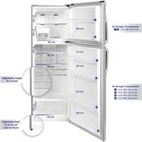 Super General 251L Net Capacity Double Door Refrigerator Inox SGR360I