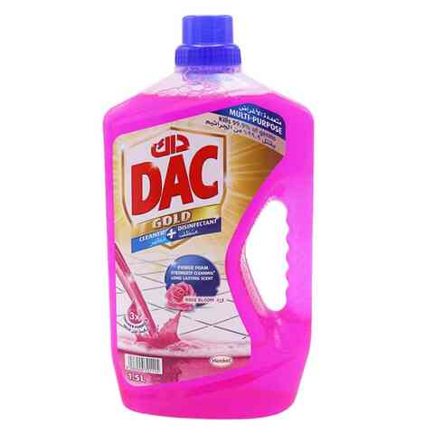 اشتري dac gold disinfectant cleaner rose 1 5l