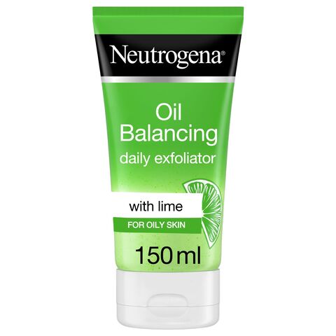 Neutrogena Oil Balancing Daily Exfoliator Lime &amp; Aloe Vera For Oily Skin 150ml