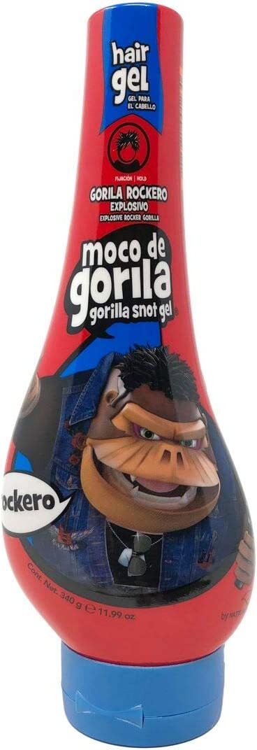 Moco De Gorila Rockero Hair Gel, Explosive Hair Styling Gel For Extreme Long-Lasting Hold, Gorilla Snot Gel Is The Ultimate Hair Gel To Create Any Rocker Hairstyle, 11.9 OZ Squizz Bottle