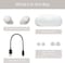 Sony WF C500 True Wireless Headphones Up To 20 Hours Battery Life With Charging Case Voice Assistant Compatible Built In Mic For Phone Calls Reliable Bluetooth Connection White, WFC500W.CE7