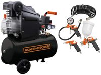 Black + Decker CP2525 Portable Air Compressor with 24L Tank-Direct Driven:  Buy Online at Best Price in UAE 