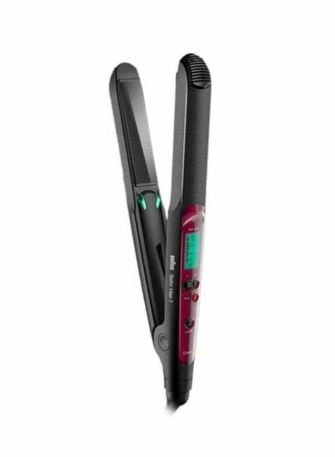 Buy Braun Satin Hair 7 Straightener With Colour Saver Technology Black/Red  Online - Shop Beauty & Personal Care on Carrefour UAE