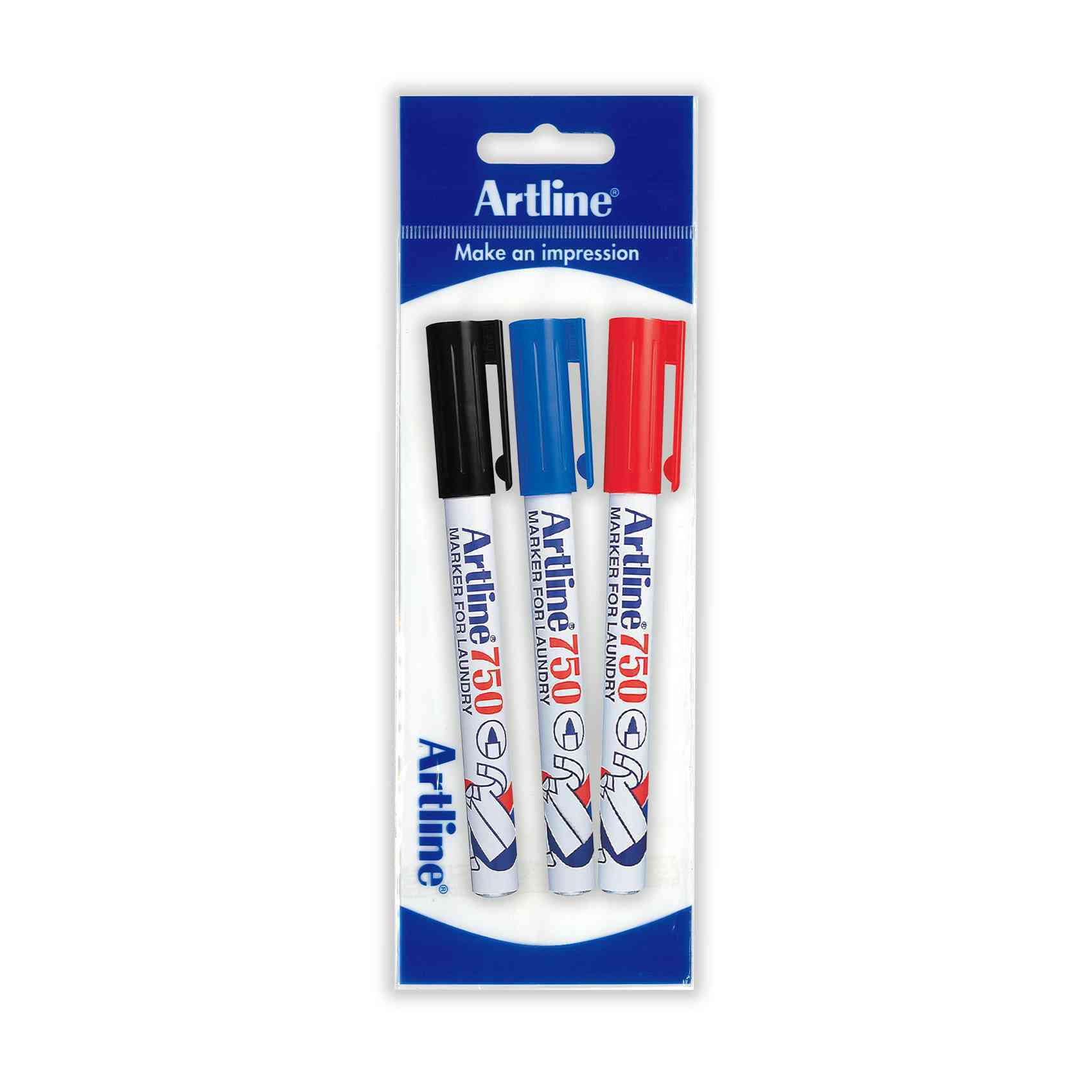 6 Pens Artline 750 Laundry Permanent Markers Perfect for Labelling