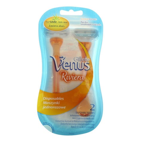 Gillette Venus Riviera Disposable Razor Multicolour 2 count price in ...