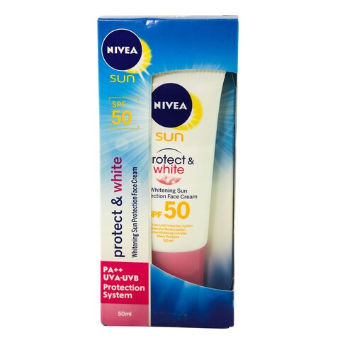 Nivea Sun Protect And White Whitening Sun Protection Face Cream Spf 50 50 Ml