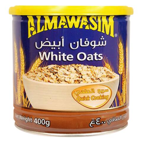 Buy Almawasim White Oats Tin 400g Online - Shop Food Cupboard on ...