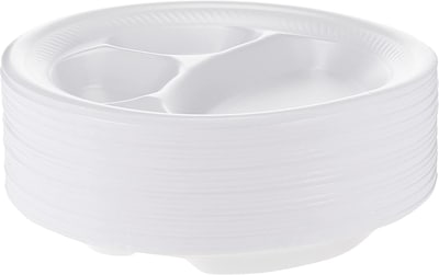Buy Lavish [50-Unit] Disposable White Foam Plates Size 12 Inch Online -  Shop Home & Garden on Carrefour UAE