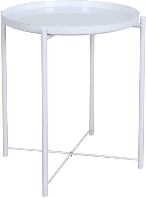 Round white deals side tables