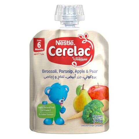 Nestle Cerelac Broccoli Parsnip Apple And Pear Puree 90g