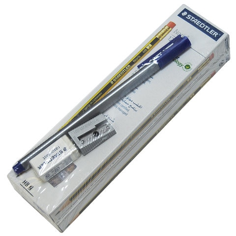 Staedtler Noris Pencil 24 PCS with Fine Liner Pen Sharpener and Eraser Multicolour