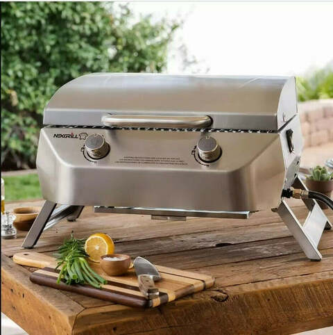 Buy Nexgrill 2 Burner Stainless Steel Table Top Portable Propane