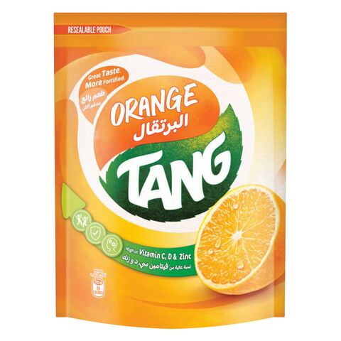 تانج مسحوق شراب البرتقال ظرف كبير يصنع 3 لتر، 375 جرام