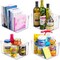 Medium Clear Plastic Stackable Bins, Food Storage Containers Box, Organizers for Kitchen, Pantry &amp; Bathroom (4 Pcs)