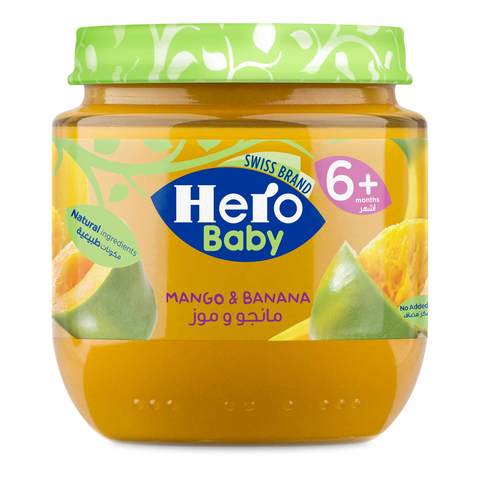 Hero Baby Mango And Banana Baby Food 130g